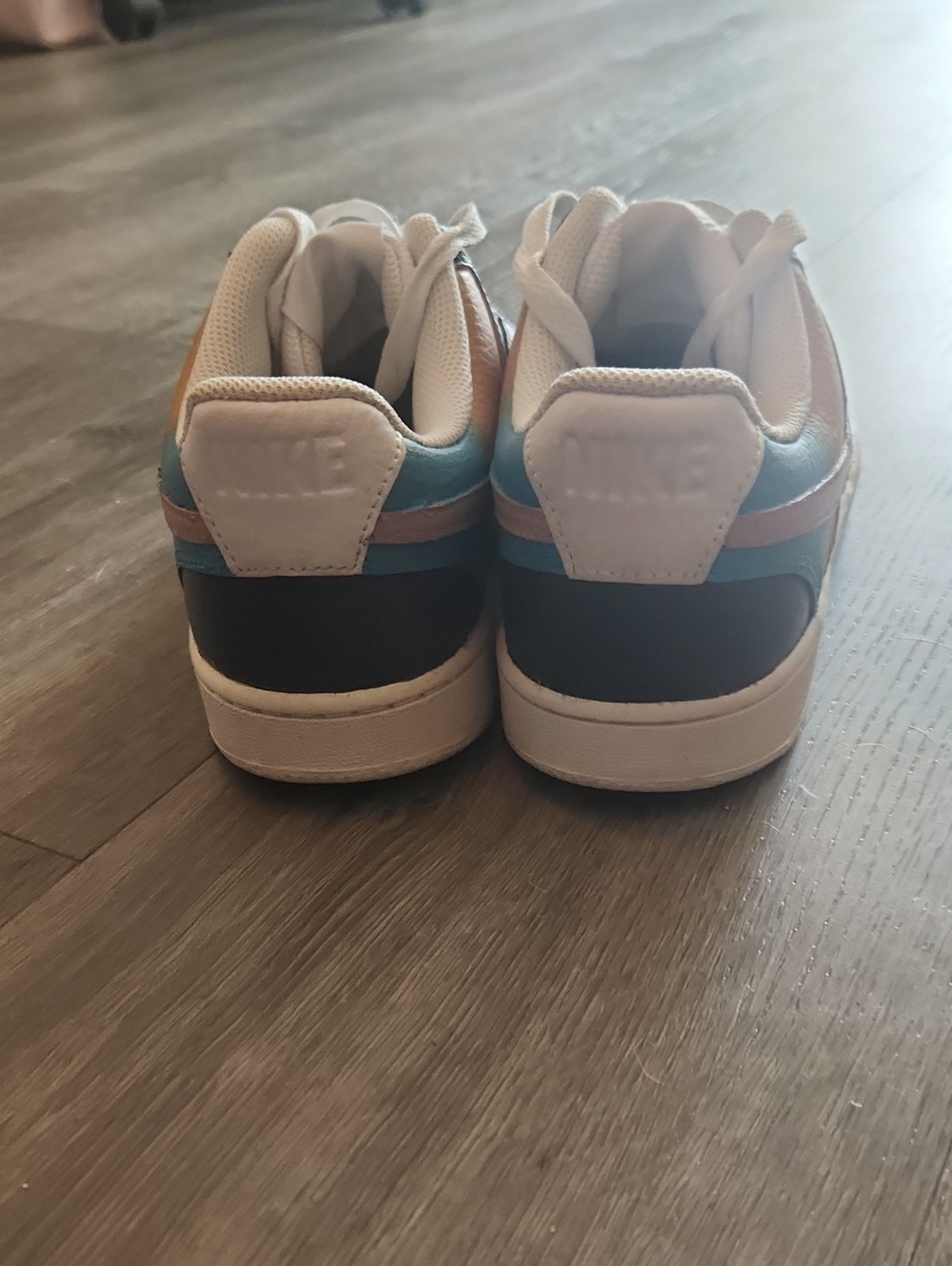 Nike Court Vision Low Custom Painted Skyline Sunset Sneakers Women's 7.5 - Picture 3 of 3